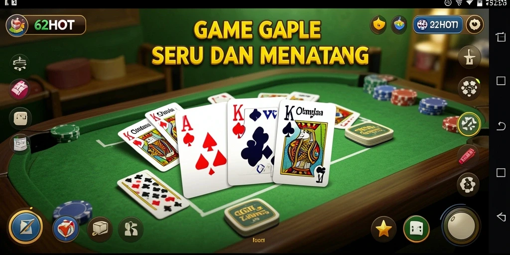 Tampilan utama gameplay <strong>Gaple</strong> yang seru dan menantang.