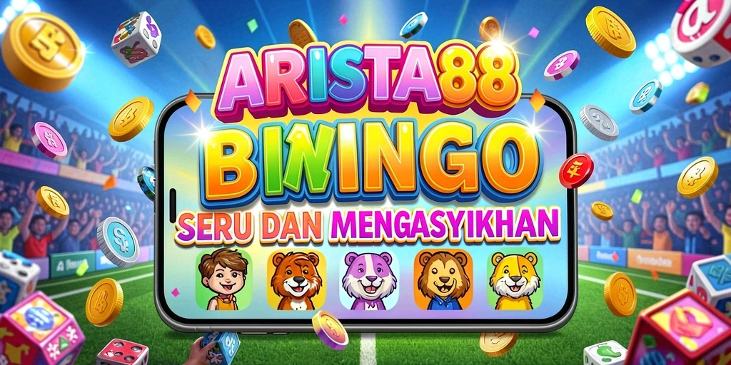 Tampilan gameplay Bingo yang seru dan penuh warna di ARISTA88.