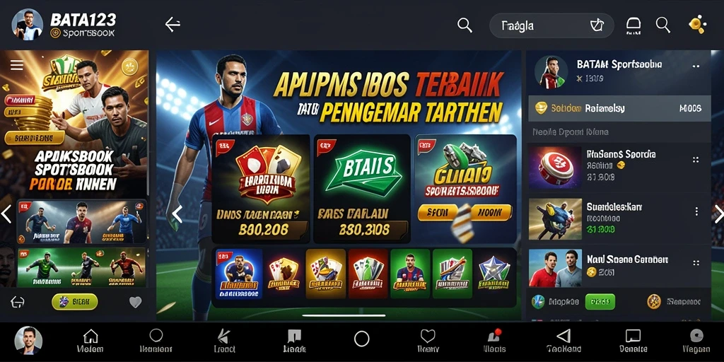 Tampilan gameplay Sportsbook di BATA123 yang menarik dan interaktif.