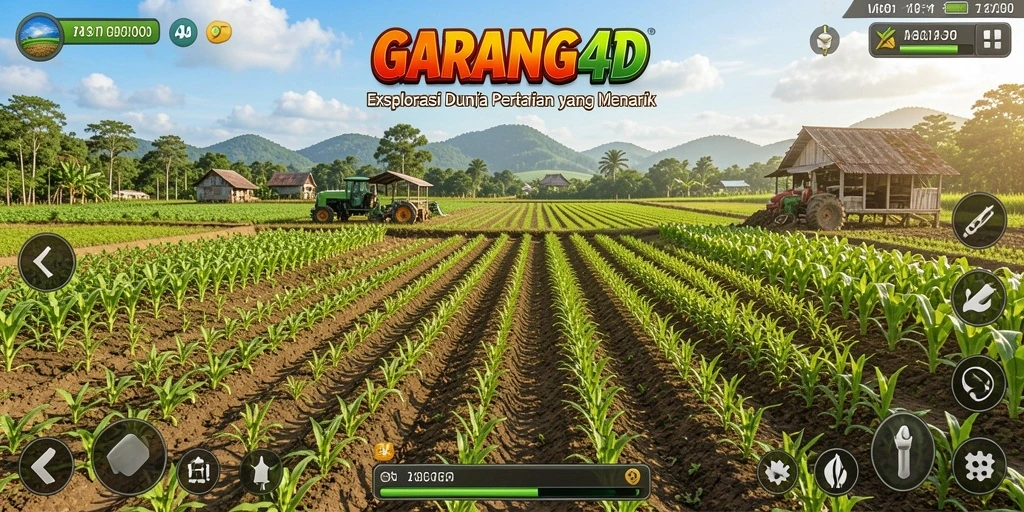 Tampilan gameplay menarik di GARANG4D dengan berbagai tanaman yang tumbuh.