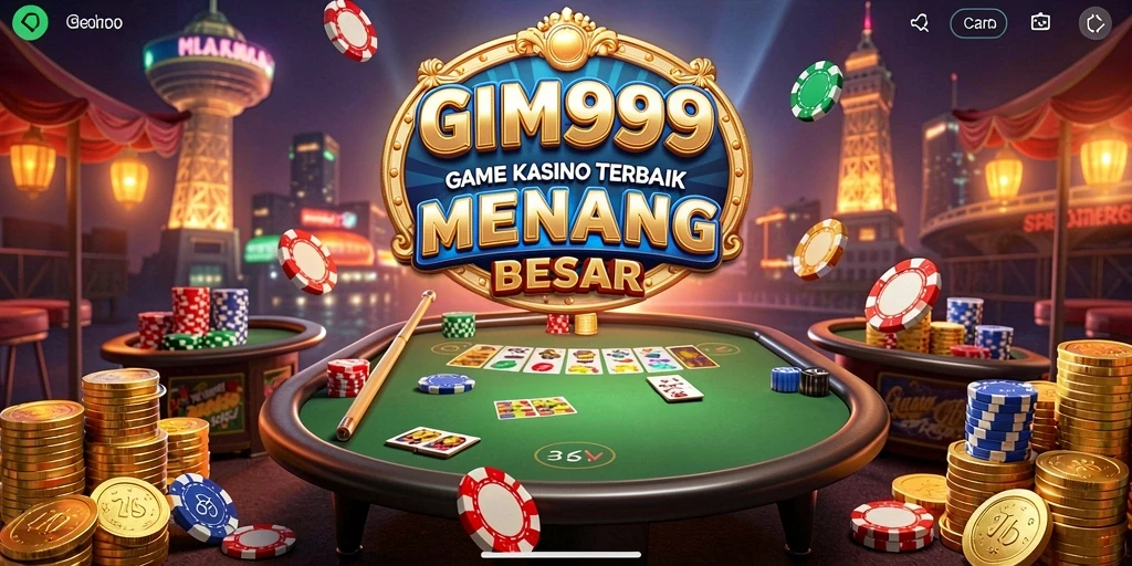 Tampilan gameplay GIM999 yang mendebarkan di kasino virtual.
