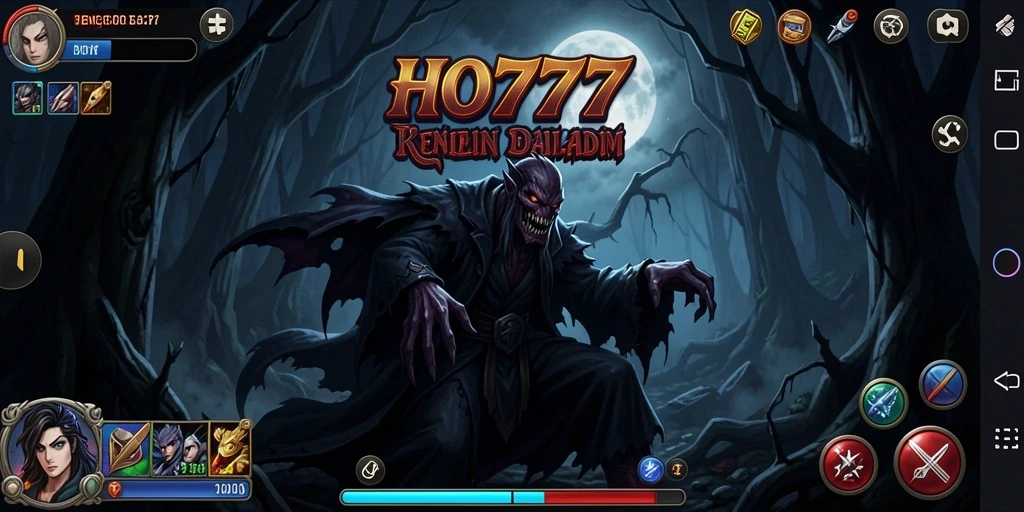 Screenshot HO777 menampilkan momen ketegangan dalam gameplay Horror.