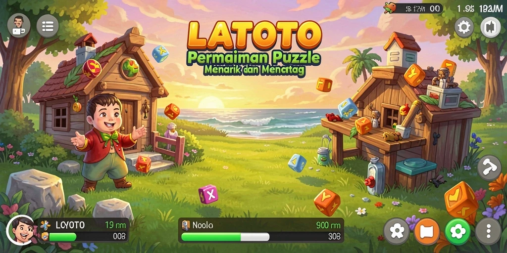 Screenshot utama LATOTO menampilkan gameplay Puzzle yang seru dan menantang.