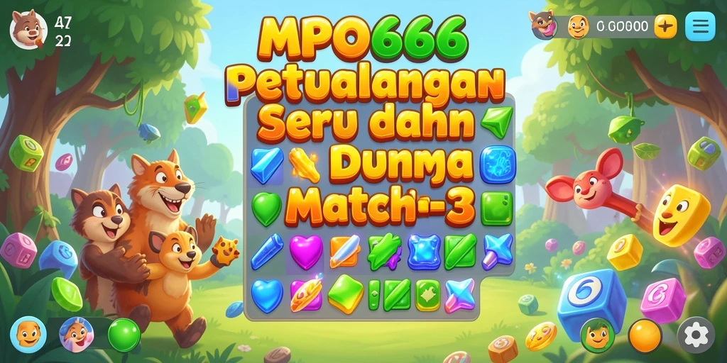 Tampilan gameplay seru dalam MPO666 yang penuh warna.