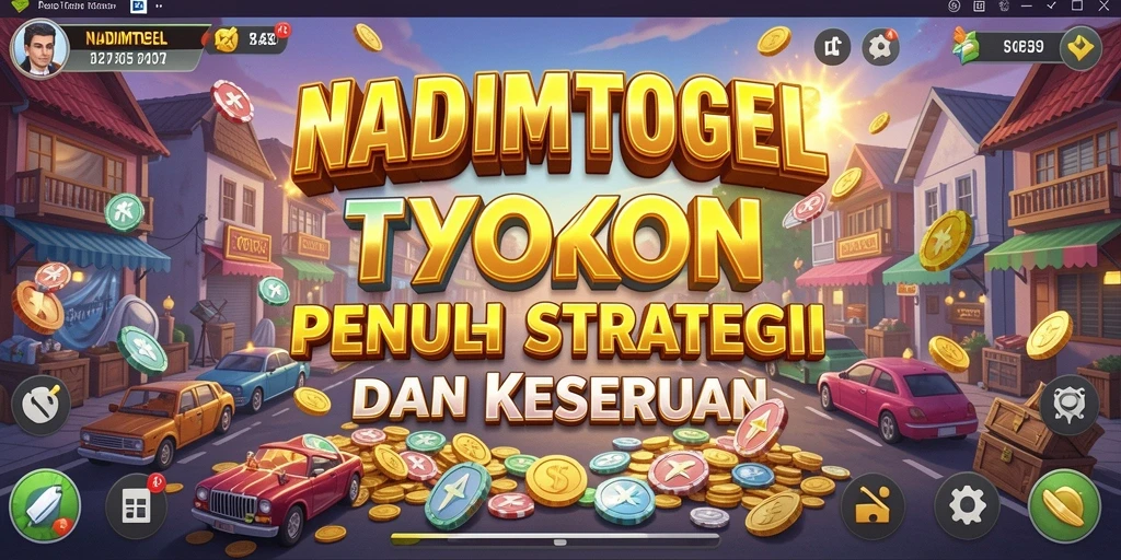 Screenshot gameplay <strong>NADIMTOGEL</strong> menunjukkan manajemen bisnis yang seru dan strategis.