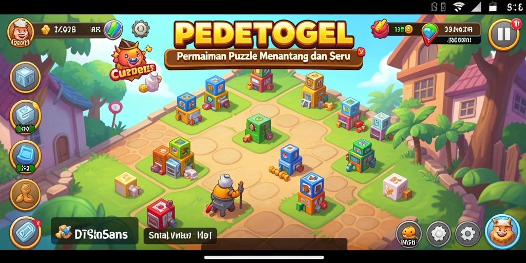 Screenshot <strong>PEDETOGEL</strong> menunjukkan momen menegangkan saat menyelesaikan teka-teki.