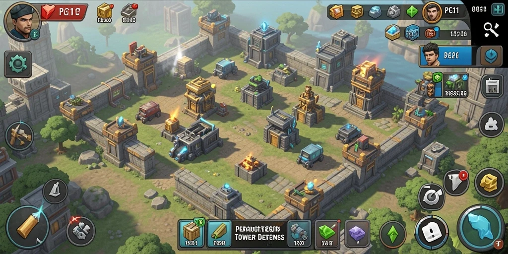 Gameplay intens PG11 dalam pertempuran Tower Defense yang mendebarkan.