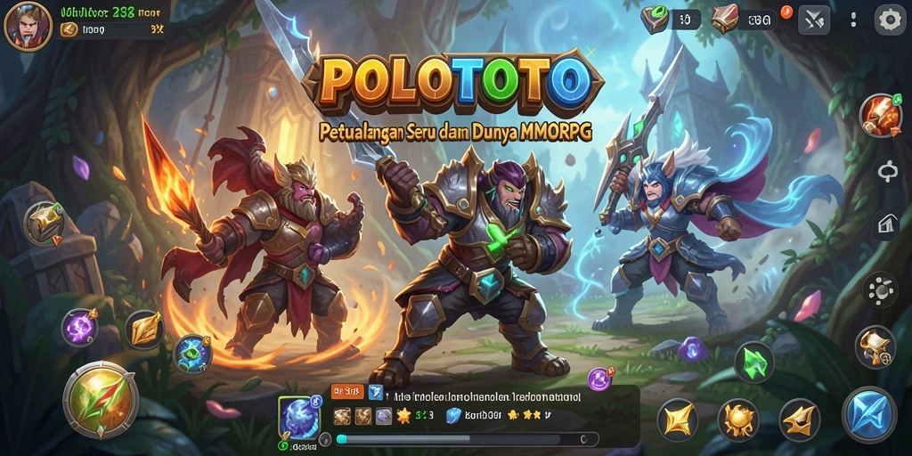 Gameplay seru di dunia magis POLOTOTO, penuh aksi dan petualangan.