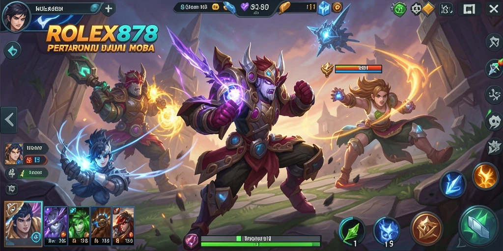 Tampilan menarik dari gameplay seru di ROLEX878.