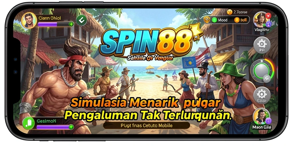 Tampilan gameplay SPIN88 yang penuh dengan tantangan simulasi.