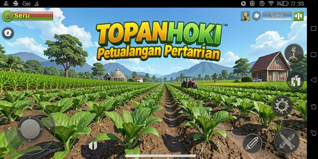 Tampilan menarik gameplay Farming di TOPANHOKI.