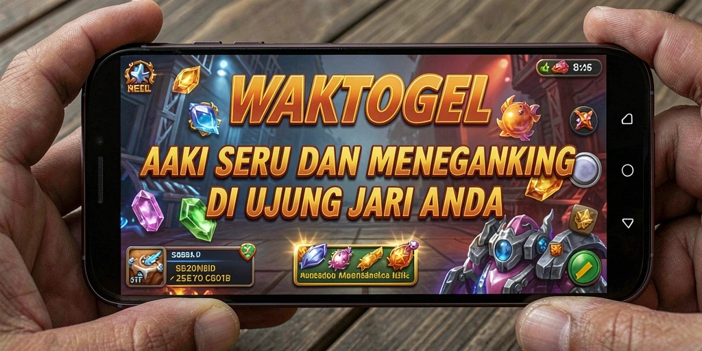 Tampilan atraktif gameplay WAKTOGEL dalam pertempuran yang menegangkan.