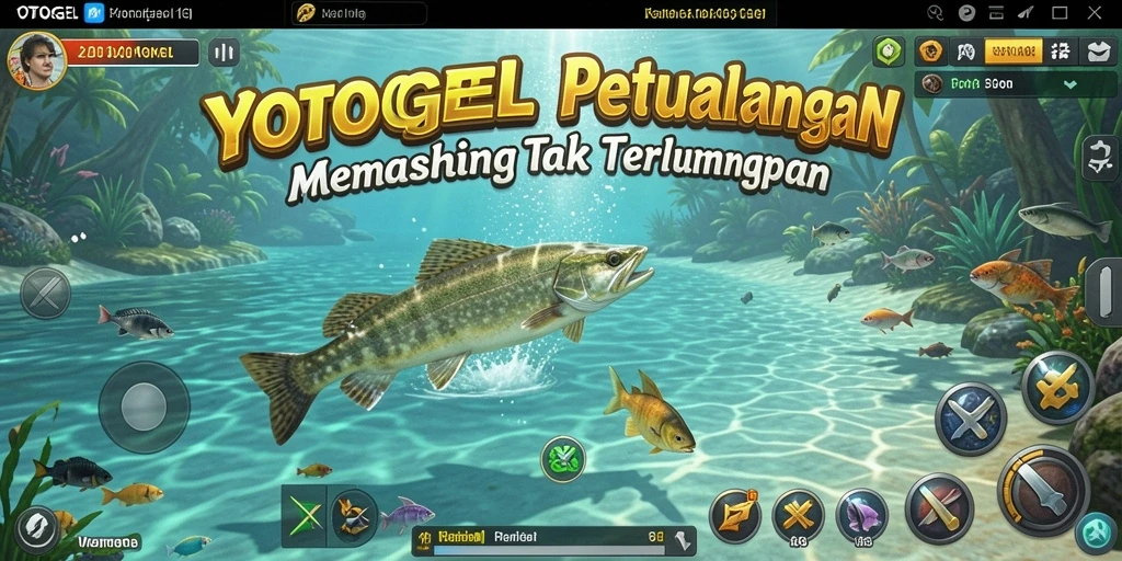 Tampilan gameplay memancing yang mendebarkan di YOTOGEL.
