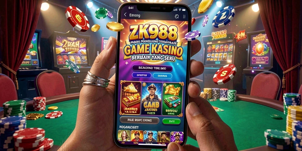 Tampilan gameplay menawan dari game Kasino ZK988.
